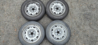 Plechové disky Škoda 5x100 5x14 ET35 165/70r14 Sava S3 zimní