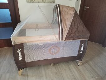 Dětská postýlka Lionelo Sven Plus hnědá