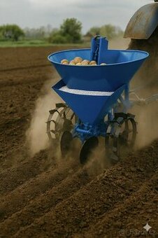 Jednořádkový sazeč brambor k motobloku