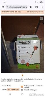 Prodám křovinořez