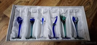 Sada likérových skleniček Glass Atelier Moravia Jiří Vosmík