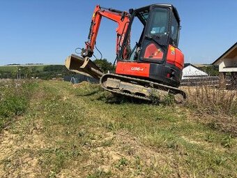 Zemní výkopové práce a autodoprava – Bagr 4t + Kontejner MAN