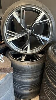 Originál alu Audi RS6 + pneu 285/30R22 Continental