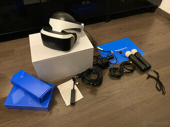 PS VR + kamera, 2x pohybový ovladač a redukce na PS5