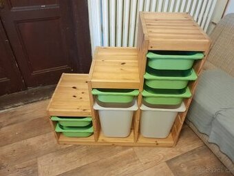 Ikea úložná sestava Trofast schody borovice