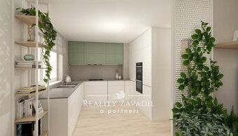 Prodej bytu 2+1 s garáží a zahradou, Platěnice, Moravany