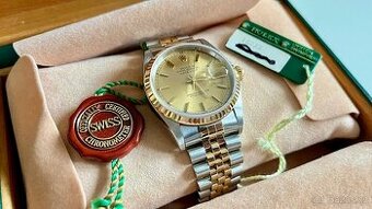 ♛ Rolex datejust ref. 16233 / 36 mm bicolor, FULL Set 🇨🇭