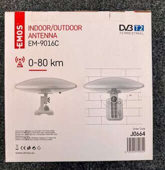 Anténa EMOS EM-9016C, 0–80 km DVB-T2