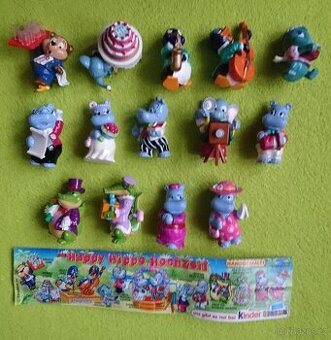 Kinder figurky-sada Happy Hippo Hochzeit 1x BPZ(14figurek)