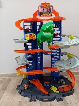 Hot Wheels City garáž s T-Rexem