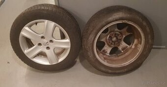 4x Alu kola 4x108 + zimní pneu 205/55 R16 + šrouby