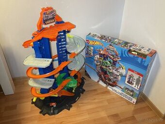 Hot Wheels City garáž s T-Rexem