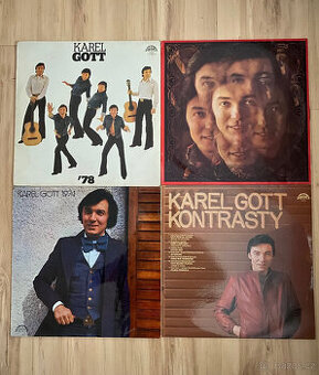 Karel Gott - sada 10 LP (8 x české, 2 x německé)