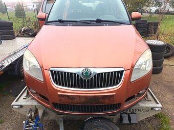 Díly na předek Fabia 2 předface oranžová 9771