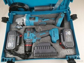 Sada 2 ks aku nářadí 21V(úhl. bruska a  vrtačka)