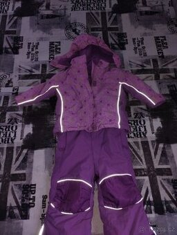 Dětská zimní kombinéza – oteplováky s bundou (vel. 86/92)