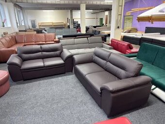 Sedací souprava 3 + 2 - kožená - NEPOUŽITÁ