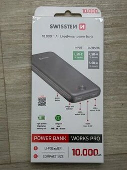 Power Bank SWISSTEN WORKS PRO 10.000 mAh