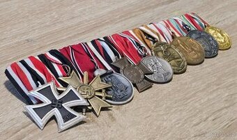 Exkluzivní medailová lišta Třetí říše - 9 míst