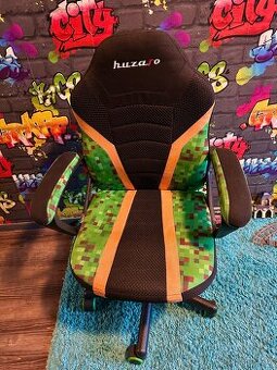 Dětská herní židle Huzaro Ranger 1.0. Minecraft