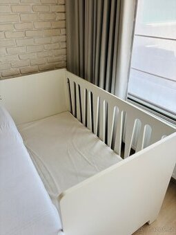 Dětská bílá postel 75x140 cm