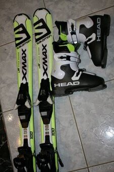 lyže salomon Xmax 100 cm , lyžaky Head