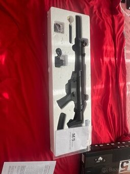 Airsoft MP5SD6 – skoro nová, AEG, tlumič, doplňky