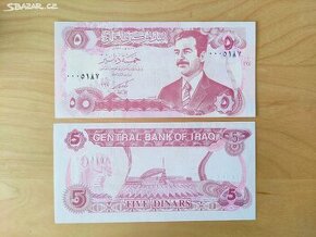 Irák - 5 dinárů - Saddam Hussein
