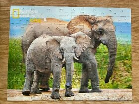 National Geographic 3D Puzzle – sloni, lev