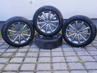 LETNÍ ALU KOLA 5X112 215 55 17 VW ORIGINÁL