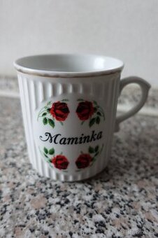 Hrnek retro s nápisem - maminka