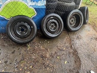 4x pneumatiky s disky5×112 225/55R16 M+S 70%