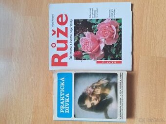 knihy - růže, praktická dívka