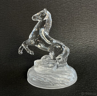 Cristal d'Arques Soška, plastika Kůň, křišťálové sklo