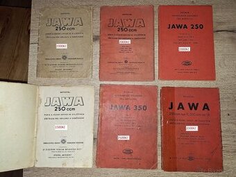 Jawa 250, 350 pérák návod, katalog, příručka