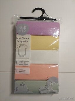 Detské body s krátkym rukávom 1 – 3 mesiace Fred & Flo