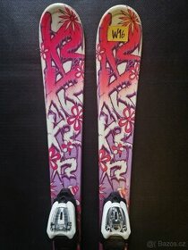 Dívčí lyže K2 124 cm, po kompletním servisu