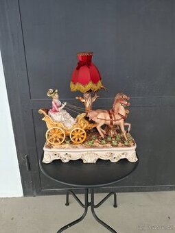 Starožitné porcelánové sousoší Capodimonte