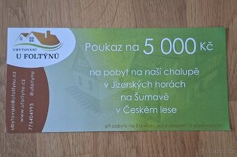 Poukaz na 5000 - Ubytování u Foltýnů