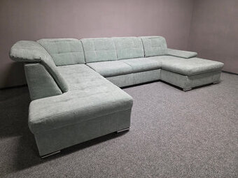 Nová rozkládací sedačka NIGRUM U mentol látka