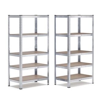 Sada 2 regálů 90 x 40 x 180 cm