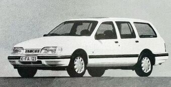 K: Ford Sierra sedačky a loketní opěrka