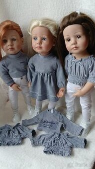 Oblečky-z ,,šoupané,,tričkoviny na panenky Gotz36cm