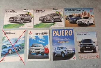 Mitsubishi Carisma, Pajero, Lancer - prospekty, katalogy