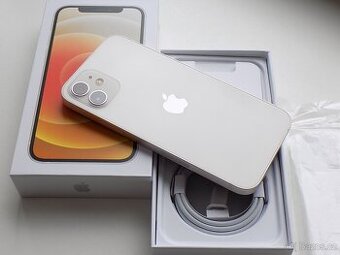 iPhone 12 128GB White, ZARUKA, Baterie 100%