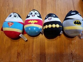 Plyšové vajíčka akčních hrdinů +figurky looney tunes