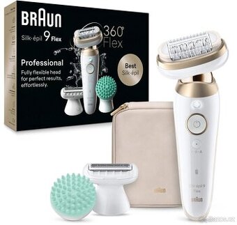 Braun Silk·épil 9 Flex 9-071 3D, Bílý/Zlatý