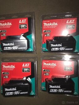 Nové AKU baterie Makita BL1860B 18V 6Ah Li-ion