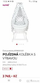 Pojízdná kolébka s výbavou