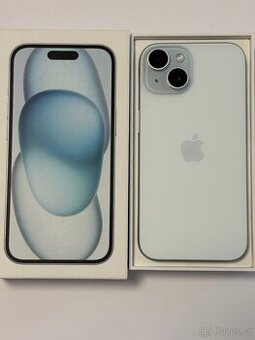 iPhone 15 128 gb modrý, jako nový - 1